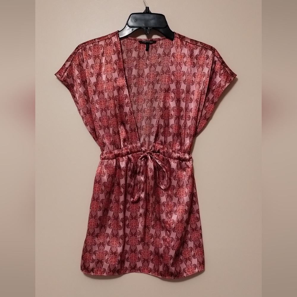 Daisy Fuentes Damask Patterned Blouse, Small